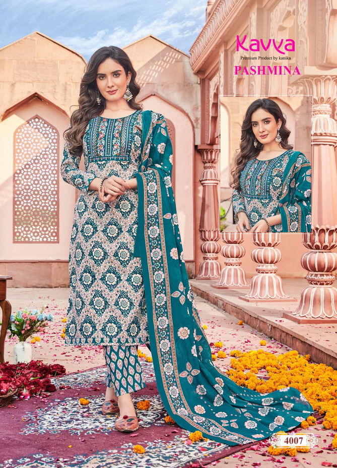 Pashmina Vol 4 By Kavya Cotton Readymade Suits Catalog